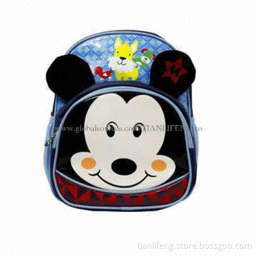 Cute cartoon children's school bags, measures 30*15*36cm